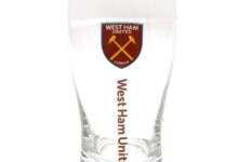 West Ham United FC Tulip Pint Glass