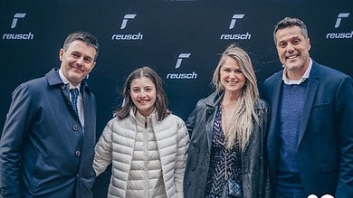 Reusch CEO Erich Weitzmann, Sophie Serra (Erich's Niece), Susana Werner and Júlio César